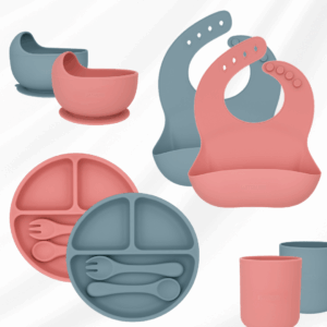 The Mealtime Game-Changer: 6-in-1 Feeding Set (Less Mess, More Smiles!)